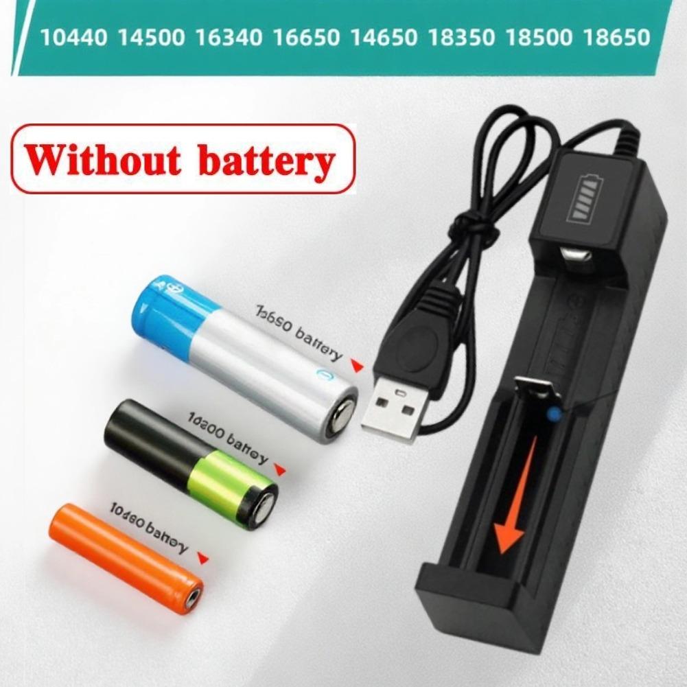 Smart Single Slot Charger With Adjustable Electrode Rechargeable Lithium Battery Charger For 16340/16650/14650/18350/18500/18650
