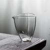 Japanese Style Triangle Shape Glass Fair Cup Tea Pitcher Heat Resistant Chahai Tea Ceremony Tea Mug  Kung Fu Tea Set Accessories