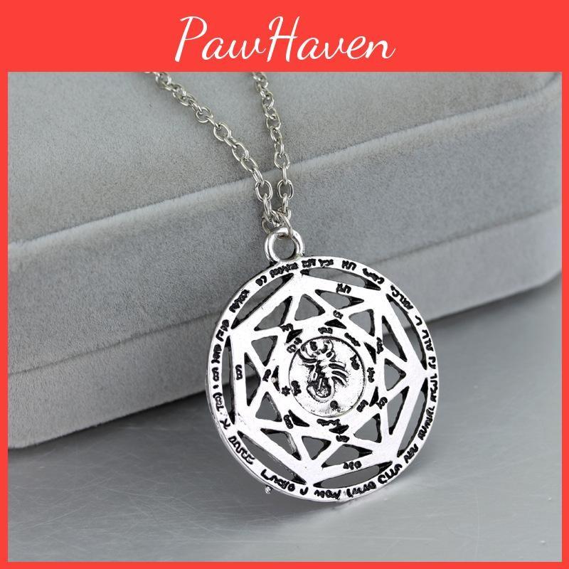 Pendant Ankh Supernatural Necklace With Alloy Material And Snake Chain For Gift And Use Cosplay