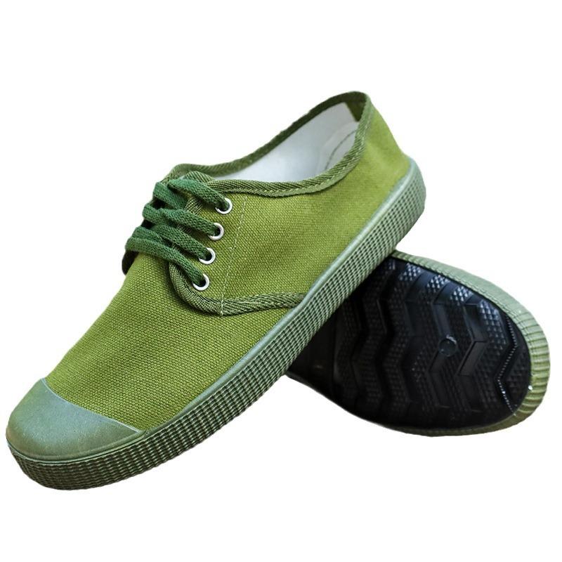 Befreiungsschuhe authentische Militärschuhe Arbeitsschutzschuhe Arbeitsschuhe Gummischuhe verschleißfestes gelbes Tuch Baustellenarbeitsschuhe