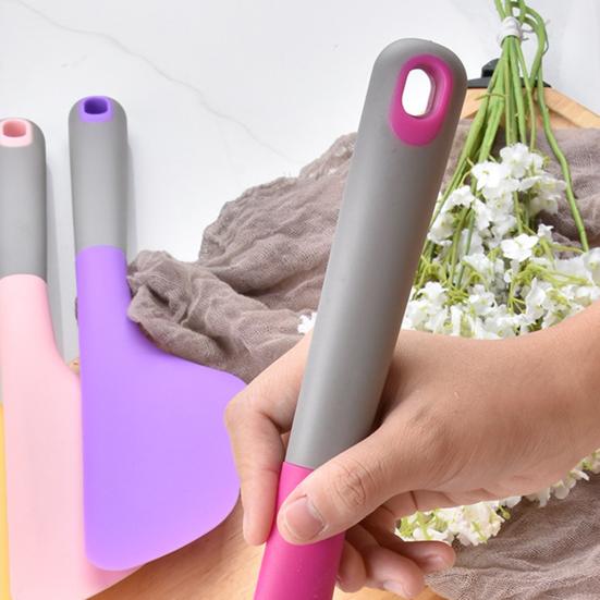 Butter Spatula Silicone Cake Spatula with Ergonomic Handle Flexible Blade Heat-Resistant Baking Tool for Spreading Scraping Leveling