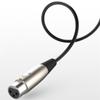 4.9Ft 3-Pin XLR Female To 3.5mm TRS Male Balanced Stereo Audio Cable Cord Black