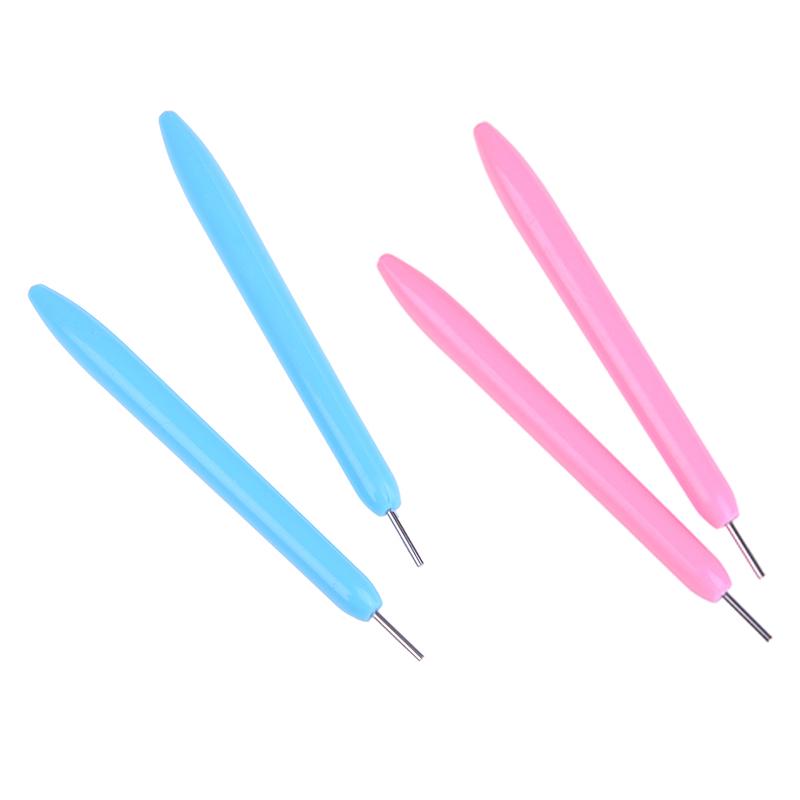 2x plástico entalhado quilling ferramenta de papel artesanato origami papel quilling canetas de rolamento