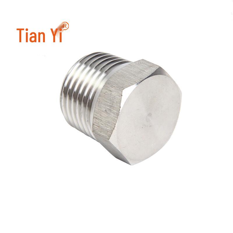 Stainless Steel External Hex Threaded Plug