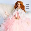Luxury Pink Lace Dresses Doll Dresses Clothes Suit for 1/6 BJD 30cm Supermodel Dolls