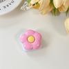 Solid Color Flower Mobile Phone Airbag Bracket Mirror Sticker Flip Glass Makeup Mirror Sticker Telescopic Ring Simple