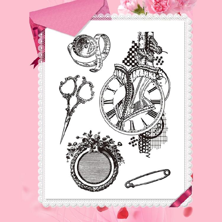 Beautiful Clear Plastic Stamper Block Stamp Blocks for DIY Scrapbooking Diary Embellishments