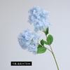 2 Forks Artificial Hydrangeas Flower With Stems DIY For Wedding Party Home Decor Outdoor Bouquet Flowers White Blue Plants Decor