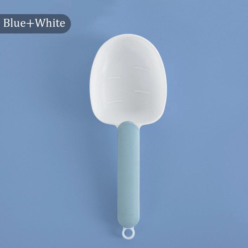 

Rice Measuring Scoop Multifunctional Cat Dog Pet Food Feeding Spoon With Sealing Clip Household Plastic Kitchen Measuring Spoon синій