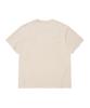 COVERNAT Slub Crack C Logo T-Shirt Ivory