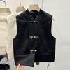 New new outer fit, spring 2025 new buckle, new sleeveless retro high-end vest