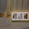 Contemporary 3Inch Acrylic Pictures Frame Ambients Light For Camera Photos Desktop Decoration Gift for Friend Family