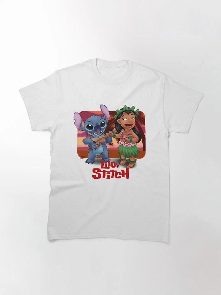 world Stitch Lilo Classic TShirt Unisex Style S