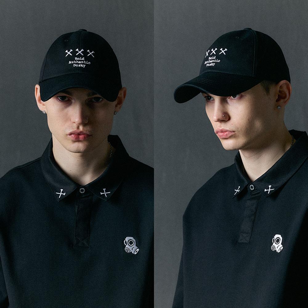 Jeimiweseuteu Gordon Slogan Ball Cap (Black)