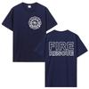 Fire Rescue Firefighter T Shirt Men Fireman T-shirts Men Cotton Tees Tops Harajuku Streetwear