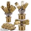 3/4/5-Head Adjustable Brass Misting Nozzles W/ Base Adapter 0.8mm Atomizing Sprayer Outdoor Courtyard Garden Cooling Humidifying