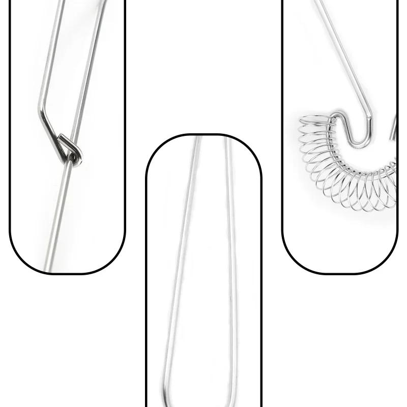 Stainless Steel Portable Spring Egg Stirrer Beater Baking Pastry Tools Manual Coil Whisk Milk Blender Whisking for Kitchen Tools