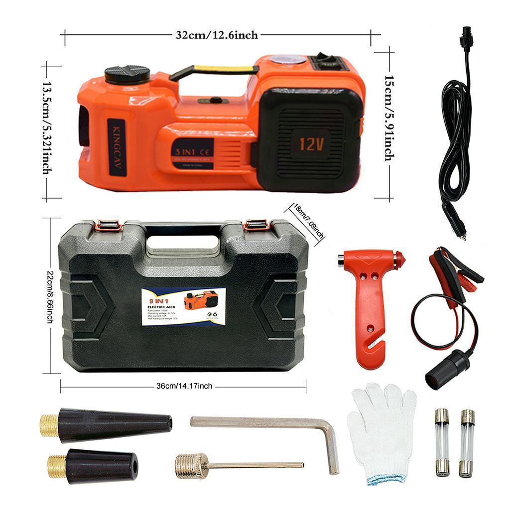 12V DC 5T Auto Electric Hydraulic Floor Jack Lift Double Motor LED 135-360 Mm Electric Hydraulic Jack