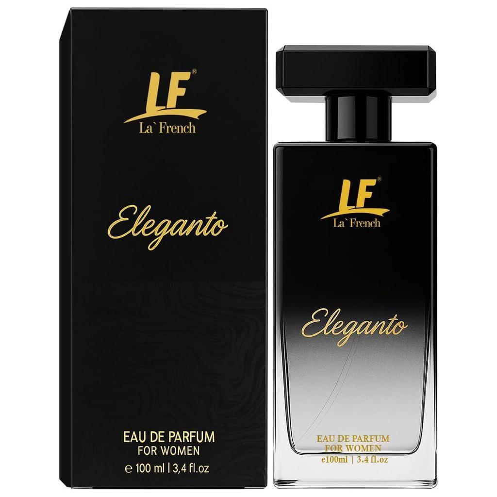 La French Eleganto Perfume for Women- 100ml | Premium Eau De Parfum | Long Lasting Fresh Floral Fragrance | Ideal for Special Occasions