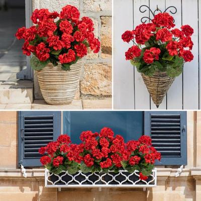 Yousheng Imitation Begonia Flowers All-Weather UV Resistant DIY Wedding Bouquet Realistic Look Artificial Flower