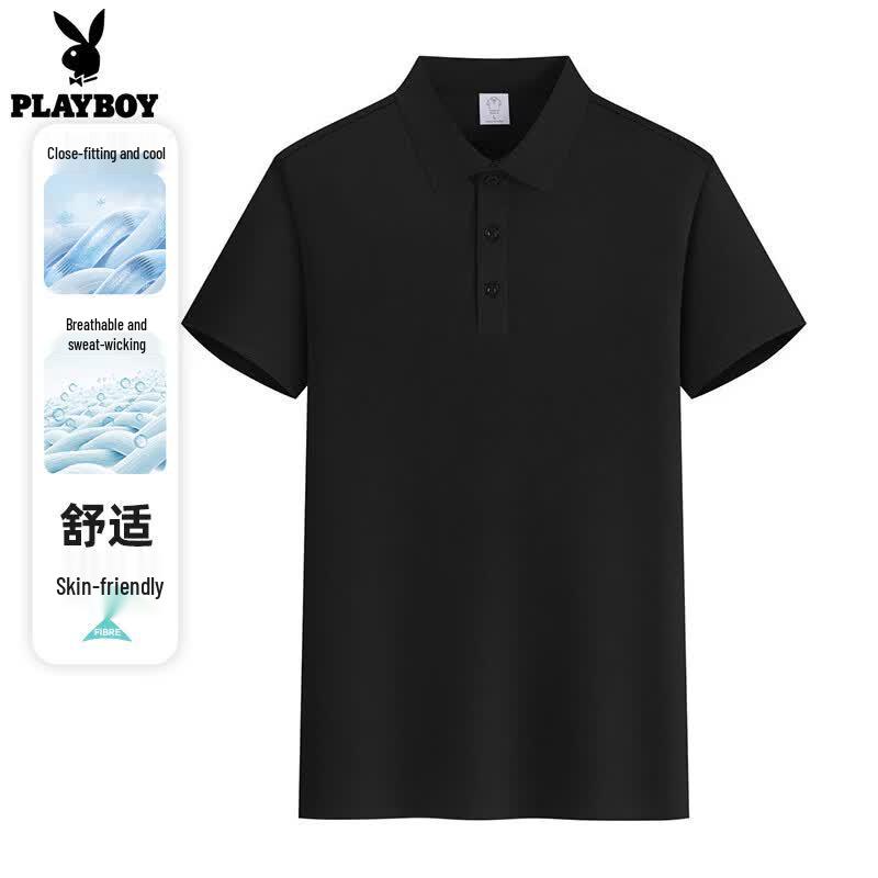 

PLAYBOY Men s Short Sleeve Sport Polo Shirt 2XL