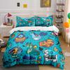 Fantasy Elements Cartoon Illustration Print Bedding Set 1 Duvet Cover 2 Pillowcases for Adult and Children Luxury Gift Full Size