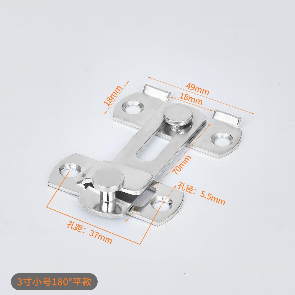 Zasuwka do drzwi ze stali nierdzewnej Zamek zabezpieczający przed kradzieżą Zasuwa do drzwi przesuwnych Zamek do drzwi stodoły Kąt prosty 90 stopni Mini mechanizm blokujący Trwały zamek zabezpieczający