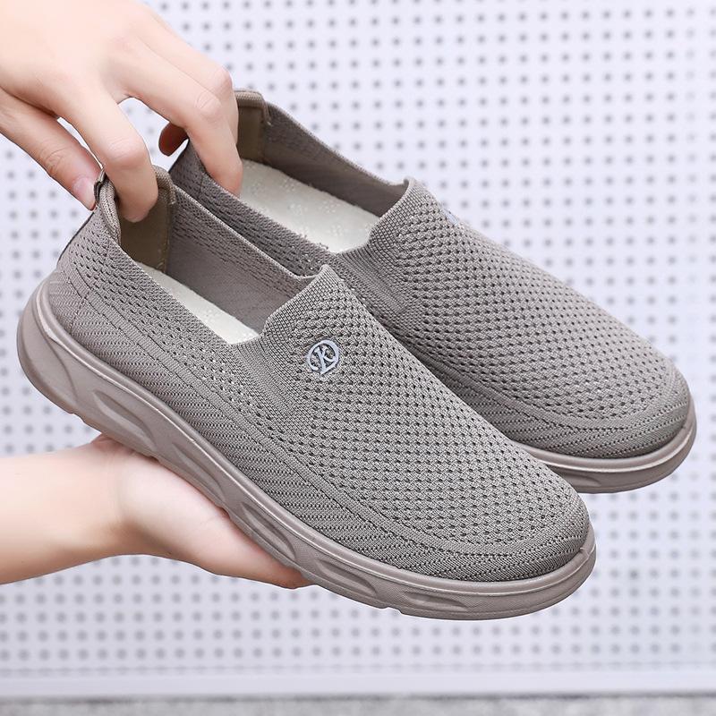 

Старинные пекинские туфли из ткани, мужская сетчатая обувь, обувь для отцов среднего и пожилого возраста, повседневная обувь для дедушки с мягкой подошвой, летняя нескользящая сетчатая обувь для пожилых людей 44