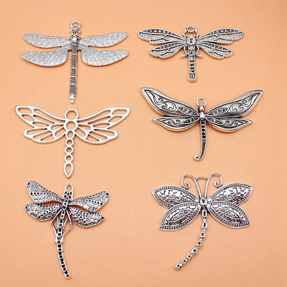 1 Set Mix Libel Bedels Vogel Hangers Voor Sieraden Maken Met Insectenthema