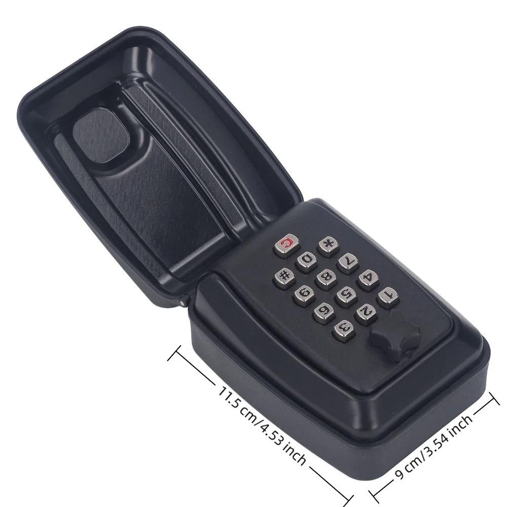 Wall Mounted Combination Key Box Resettable Code Security Lockbox Key Lock Box  Home Use