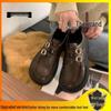 Soft Girl Women's British Style Leather Loafers - 2025 Spring/Summer Versatile Single Shoes for Skirts