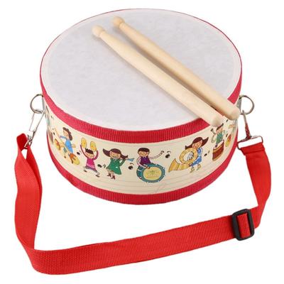 Drum Wood Kids Early Educational Musical Instrument for Children Baby Toys