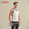 GUJIN Men's Seamless Thermal Vest with Wool Patch