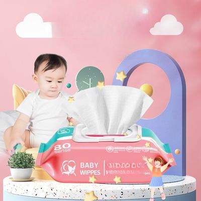 Baby Wipes 80 Large Package of Baby and Young Children New Hand and Mouth Special Wipes Wipe Face Wash Face for Household Use