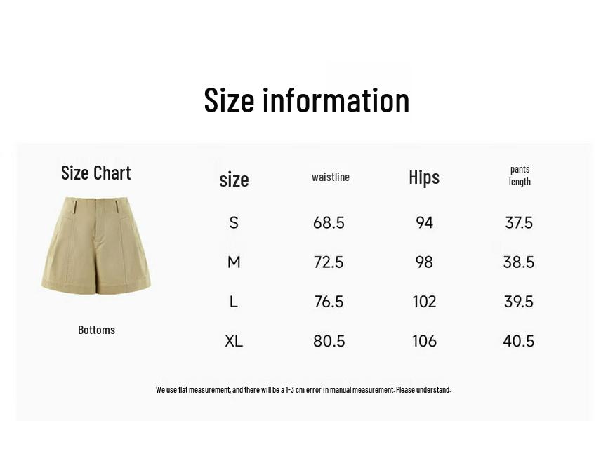 Women's High-Waisted A-Line Casual Shorts