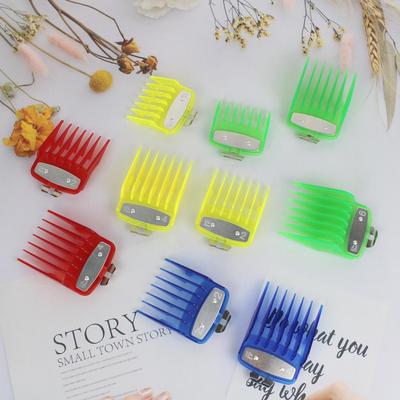 8-Piece Universal Electric Hair Clipper Limit Comb Set Snap-On DIY Comb Box