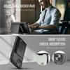 For iPhone 15 Case JEEHOOD J09 RFID Blocking Card Holder Leather Back Phone Cover Compatible with MagSafe