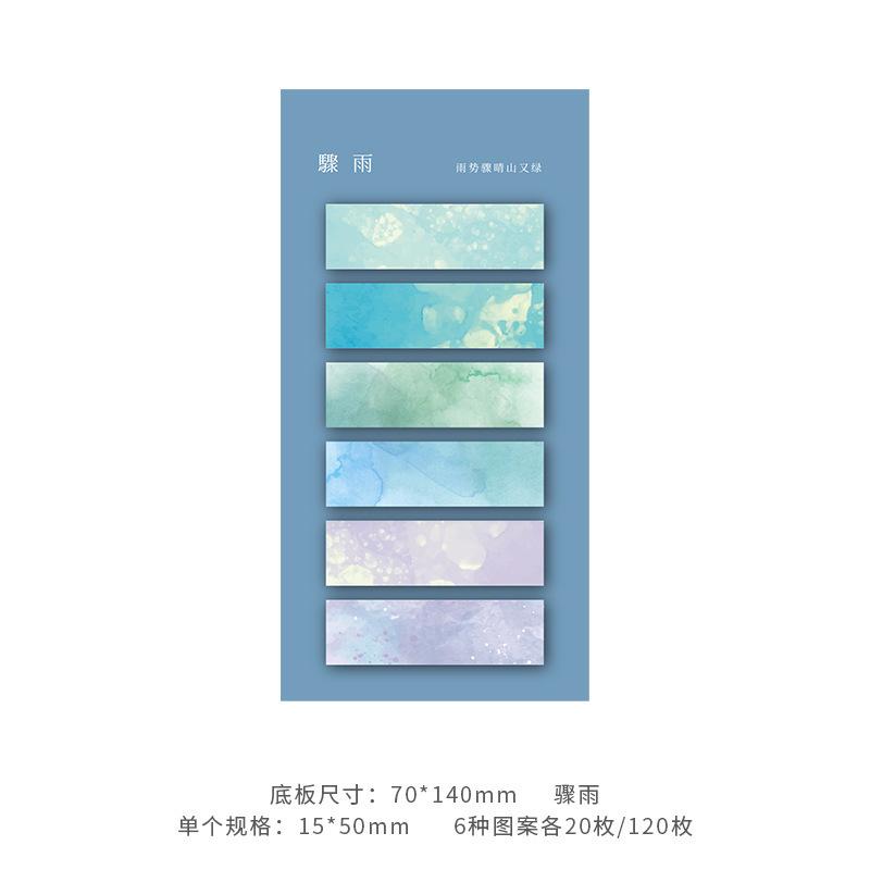 120 Sheets Sticky Notes Self-Adhesive Annotation Books Notepad Bookmarks Memo Pad Index Tabs Stationery