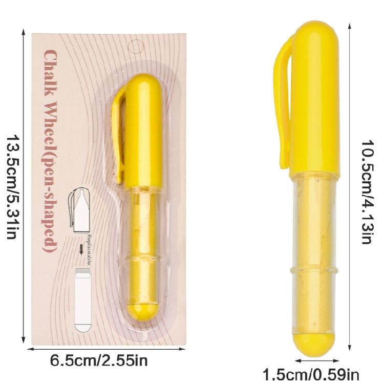 Roller Wheel Chalk Marker Dressmaking Chalk Pencil Quilting Chalk Pen For Patchwork Positioning Sewing Craft Project