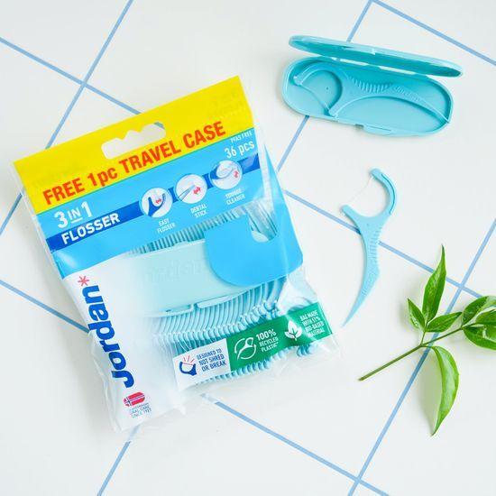 Jordan 3-in-1 Dental Floss (with Travel Case)