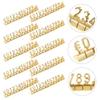 Gold 3D Combined Price Tag 12Pcs/Set Adjustable Number Signs Cube Dollar Euro Currency Symbol Jewelry Store Digital Price Tags