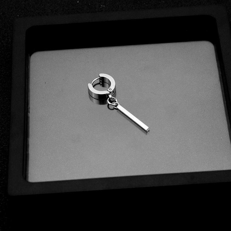 

Квадратные серьги унисекс из нержавеющей стали — простой европейский и американский дизайн