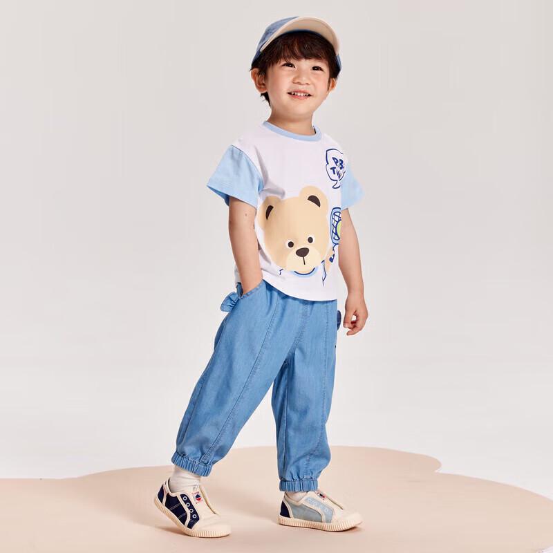 PawinPaw Boys  Cartoon Bear Short Sleeve T-Shirt 110