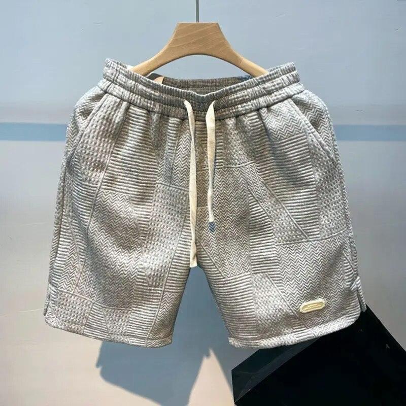 

Мужские летние повседневные спортивные шорты для бега, однотонные свободные шорты со шнурком для фитнеса XL серый