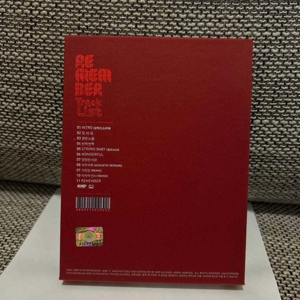 [USED] BIGBANG VOL.2 2nd REMEMBER Korean CD