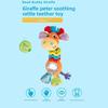 Baby Giraffe Plush Rattle Toy With Sound For Infant Development And Sensory Play