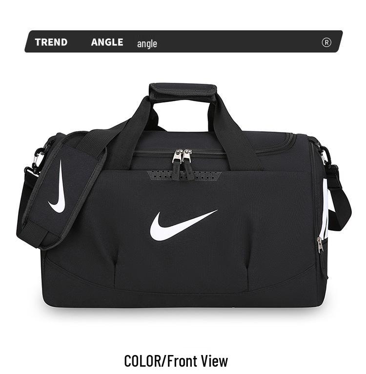 Unisex Sports Basketball Travel Bag with Shoe Compartment - Large Capacity, Crossbody & Handheld Features