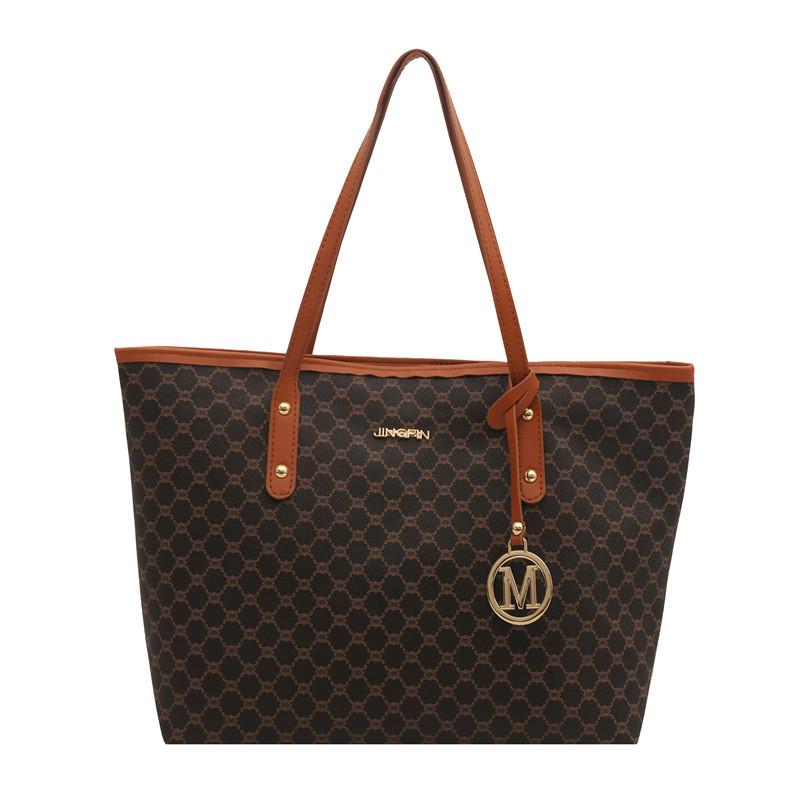 Handbag Checkered Pattern Large Capacity Single Shoulder Underarm Fashion Bag