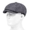 Men's Houndstooth Newsboy Hat Unisex Outdoor Fashionable Hats Cotton Warm Beret Cap Painter Newsboy Caps Ivy