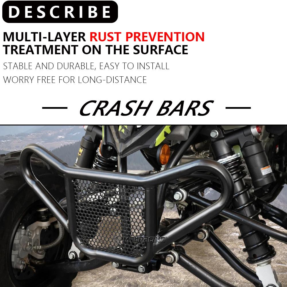 MTKRACING Crash Bars For YAMAHA Raptor 700 2022-2025 Front Bumper Grab Bar Raptor Frame Protector Accessories